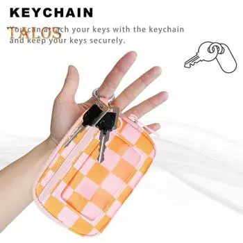 Кошелек для отдыха на природе с ремешком, водонепроницаемый чехол-браслет с прозрачным окошком, 3 кармана на молнии, держатель для монет, спортивная поясная сумка для путешествий, унисекс черный белый