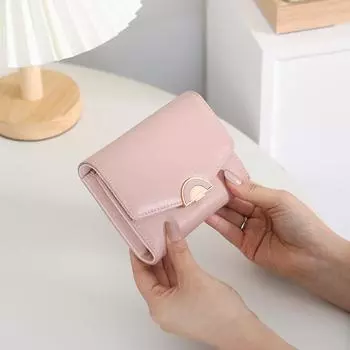 Кошелек для женщин с несколькими отделениями для карт Кошелек для монет в студенческом стиле Кошелек Zero синий