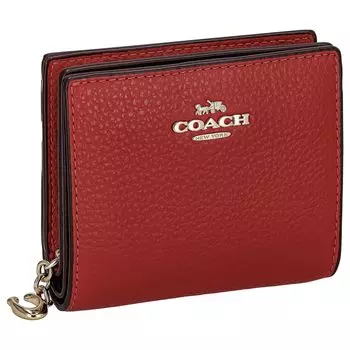 Кошелек двойного сложения C2862 Красный [Coach] Женский [Товар] красный