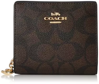 Кошелек двойного сложения C3309 Signature IMAA8 [Coach] женский Im/коричневый/черный [Товар]