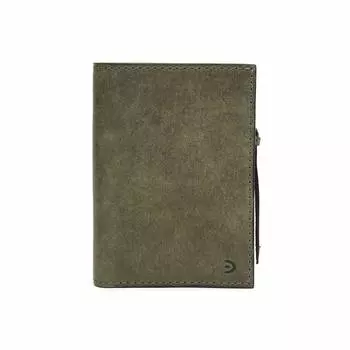 Кошелек двойного сложения из натуральной кожи Buona Grey [Baggy Port] ZYS-2402 мужской BP-ZYS2402-GY