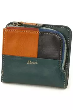 Кошелек двойного сложения из натуральной кожи темно-синего цвета [Dakota] женский DA-31620-60