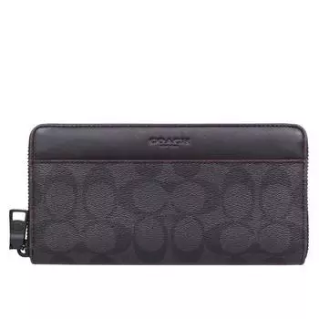 Кошелек F25517 черный x черный Oxblood N3A Signature длинный кошелек [Coach] (Длинный кошелек) Мужская Женская [Товар на аутлете] [Товар]