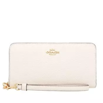 Кошелек FC4451 C4451 из зернистой кожи с длинным ремешком на молнии [Coach] (Длинный кошелек) (с ремешком) Женская [Товар Outlet] [Бренд] [Товар]
