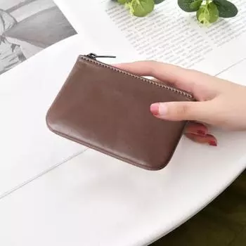 Кошелек из искусственной кожи, сумка для денег с застежкой-молнией, карманный кошелек для купюр, монет, ключей, карт, для мужчин и женщин