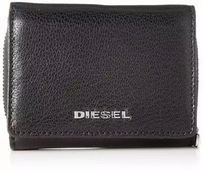 Кошелек из кожи с цветными блоками Trifold X06639P3043 UNI Black x Ivory H0999 [Diesel] для мужчин