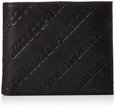 Кошелек из сафьяновой кожи с логотипом Copyright X07443P0598 UNI черный T8013 [Diesel] мужской чёрный