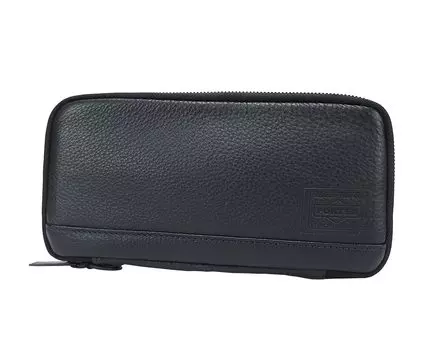 Кошелек кожаный длинный кошелек DELIGHT кожаный [Porter] 145-03291 (военно-морской флот)