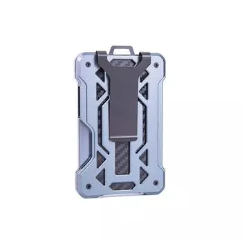 Кошелек, легкий чехол для карт, зажим для денег с прозрачным окошком, держатель для удостоверения личности, водонепроницаемый зажим для денег с блокировкой RFID, минималистичные кошельки