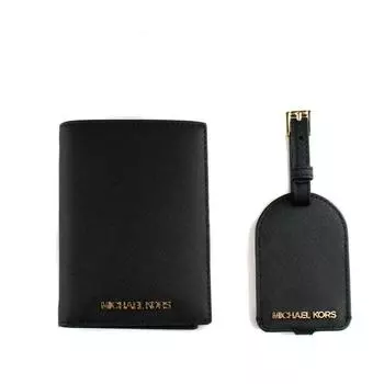 Кошелек Michael Kors 35H1GGZD8L-ЧЕРНЫЙ Кожаный (10 х 14 см)