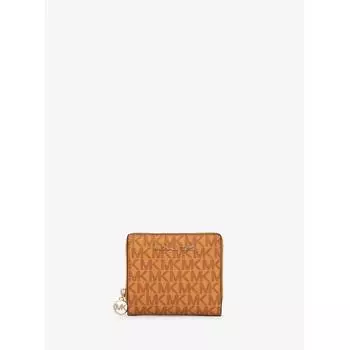 Кошелек MICHAEL KORS JET SET TRAVEL с подвесками на молнии, средний размер MK Signature 35H3GTVF6B2727 Cider
