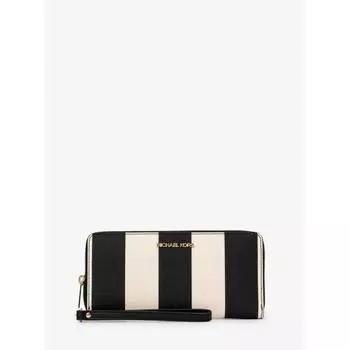 КОШЕЛЕК MICHAEL KORS JET SET TRAVEL STRIPE CONTINENTAL БОЛЬШОЙ 35S4GTVE7R5 ЧЕРНЫЙ МУЛЬТИ