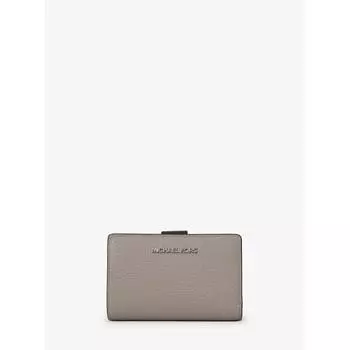 КОШЕЛЕК MICHAEL KORS JET SET TRAVEL ZIP CHARM СРЕДНИЙ 35F4STVF6T2633 ЖЕМЧУЖНО-СЕРЫЙ МУЛЬТИ