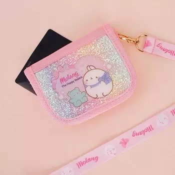 Кошелек Molang Twinkle с шейным ремешком Прочный и милый персонаж MOLANG