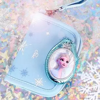 Кошелек My Bless Frozen, ожерелье принцессы Эльзы, кошелек для карточек, кошелек для школьников начальной школы, детский кошелек для девочек