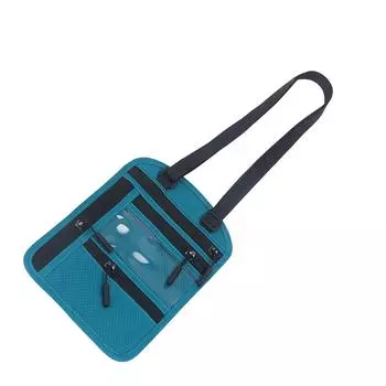 Кошелек на шею, легкий, для путешествий, держатель для паспорта, кошелек, многофункциональный, блокирующий, на шею