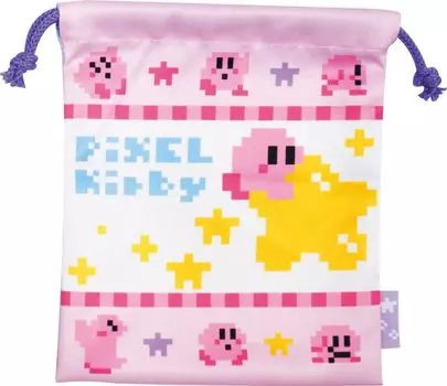 Кошелек на шнурке Kirby of the Stars x Makoto Ozu, розовый, светло-голубой, 21 x 18 см, FRK935 [J s Planning] и прибл.