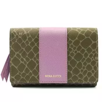 Кошелек Nina Ricci Grain Nouveau Бифолд Лавандовый 85-8003 Женский кошелек,