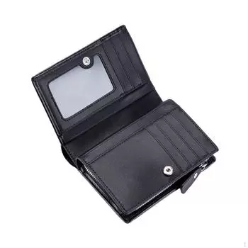 Кошелек RFID, стильный легкий кошелек для мелочи, держатель для кредитных карт в два сложения для мужа