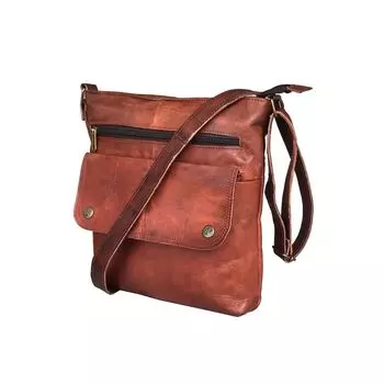 Кошелек ручной работы из кожи, женская кожаная сумка, кожаный кошелек для женщин, сумка через плечо, дорожная сумка для женщин 10 x 10 x 2 in коричневый