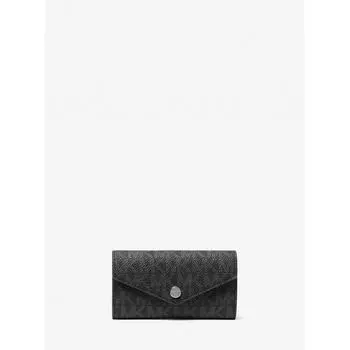 КОШЕЛЕК С ЛОГОТИПОМ MICHAEL KORS COOPER MK SIGNATURE 36U9LGFK1B1 ЧЕРНЫЙ F