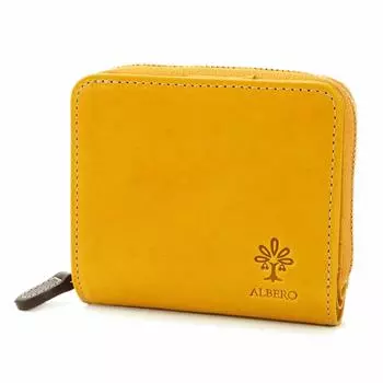 Кошелек с отделением для монет из натуральной кожи, желтый клоун [Albero], женский AL-6430-42