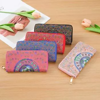 Кошелек с вышивкой, сумка в этническом стиле, женский кошелек с одним выдвижным ремешком, сумка из ткани с вышивкой, сумка красный