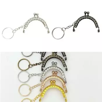 Кошелек с застежкой-молнией, 2-дюймовая металлическая арочная рама, кошелек для монет, шаровая застежка-молния, рамки для клатча, изготовление кошельков серебряный