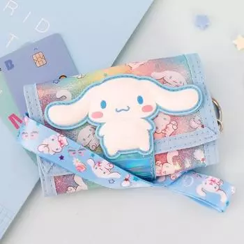 Кошелек Sanrio Cinnamoroll Bling с трехуровневым ожерельем