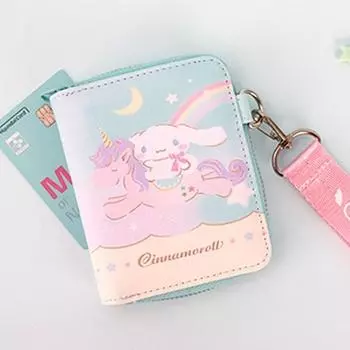 Кошелек Sanrio Cinnamoroll с ремешком для девочек, студенческий подарок