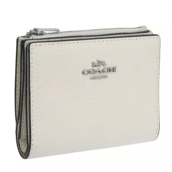 Кошелек складной двухслойный кошелек компактный Outlet Brand кожа CR983 [Coach] женский (МЕЛ/Белый) [Элемент]