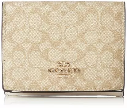 Кошелек Trifold Signature [Coach] 91806-1 женский Im/LightKhaki/Chalk [Товар]