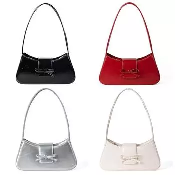 Кошелек Y2K с милым бантом, модная сумка из искусственной кожи с застежкой-молнией, клатч, модная сумка под мышками для женщин и девочек розовый/синий