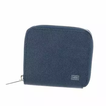 Кошелек Yoshida Bag с круглым карманом на молнии, складной кошелек ABLE темно-синего цвета [Porter] 030-03082 3.