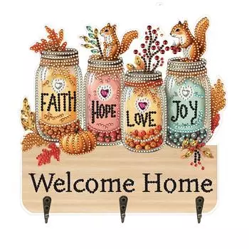 Кошка алмазное искусство подвесные крючки DIY алмазная живопись художественные крючки для настенного шкафа DE CN106