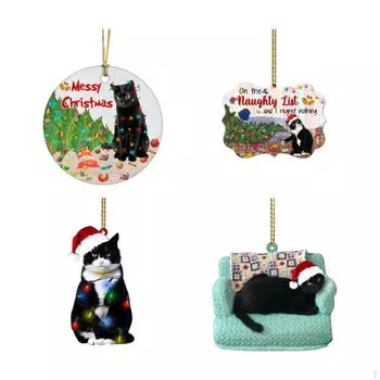 Кошка Фото Рождественская елка Украшения Украшения Очаровательный Орнамент