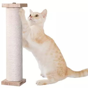 Кошка Когти Заточка Кошка Когти Кошачья конопля Царапание Вертикальное и горизонтальное пространство Предотвращает Мебель Длинная Легко собрать Когтеточка, Коврик, Чистка зубов,