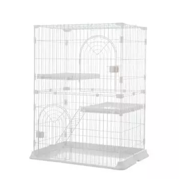 Кошка Кошка Кошка Большая клетка для домашних животных с широкими многочисленными выходами для кошек Может быть легко Включает полку 2 яруса xx 89 N&S Клетка, Клетка, Клетка, Дверь, Дверь, Кошки, белый