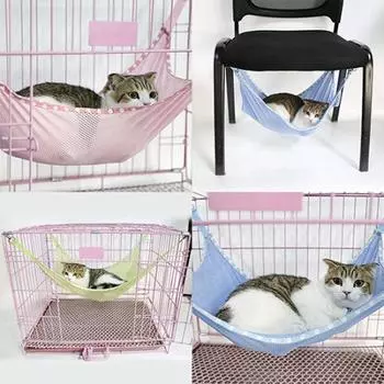 Кошка, котенок, щенок, домашнее животное, вентиляционная сетка, удобная подвесная клетка, гамак-кровать L зелёный