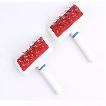 Кошка Котенок Собака Пуходерка Инструмент Грабли Чистка Жабры Мех Гребень Линька Уход Триммер Гребень белый/красный