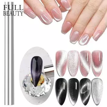 Кошка Магнитная 5D Линейная полоса Эффект Магнитная палочка Доска Сильный Широкий Магнитный Гель-лак для ногтей Лак Волшебный дизайн ногтей DIY Инструменты для маникюра