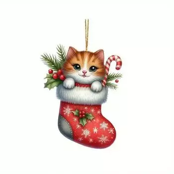 Кошка Очаровательный Акриловый Подвесной Кулон для Машины Украшение для Милого Автомобильного Аксессуара Интерьер