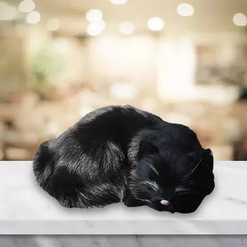 Кошка плюшевые милые украшения на день рождения для детей Подарочное украшение Black