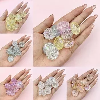 Кошка ручной работы DIY ювелирные аксессуары DIY свободные бусины 10 шт 23,4 мм модные акриловые для браслета серьги изготовление разноцветный