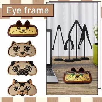 Кошка, собака, оправа для очков в виде животных, подставка для солнцезащитных очков, стеллаж для хранения украшений для домашнего стола One Size