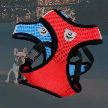 Кошка Собака Регулируемая шлейка Жилет Прогулочный поводок Поводок Для Щенков Собак Ошейник Для Кошек Шлейка Из Полиэстера Для Маленьких Средних Собак Кошка Домашнее Животное S(1.5-2.5 kg) фиолетовый