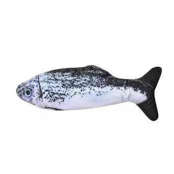 Кошка виляет рыбой, реалистичная плюшевая имитация, электрическая кукла, плюшевая игрушка-рыба разноцветный