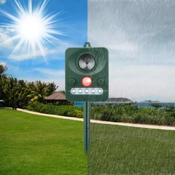 Кошка, животное, солнечная USB-птица, уличная водонепроницаемость с мигающим светодиодным светом для лисиц, мышей, птиц, скунсов