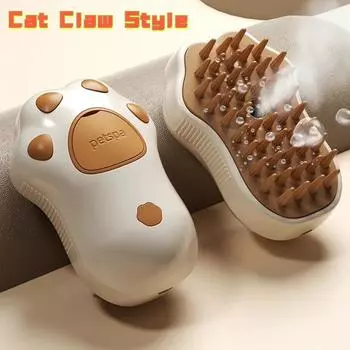 Кошки Собачья шерсть Щетка для домашних животных Расческа для ухода за собаками Красота Домашние животные Аксессуары для собак Инструменты Электроспрей Тройной свободный пар Товары для кошек XS хаки