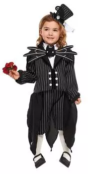 Кошмар Джек Скеллингтон Детский костюм для девочек рост 120см-140см